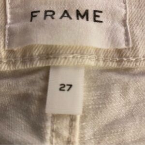 Frame Denim Women's Le High Straight off white jeans.